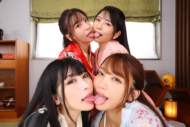 レズキス見せつけ!