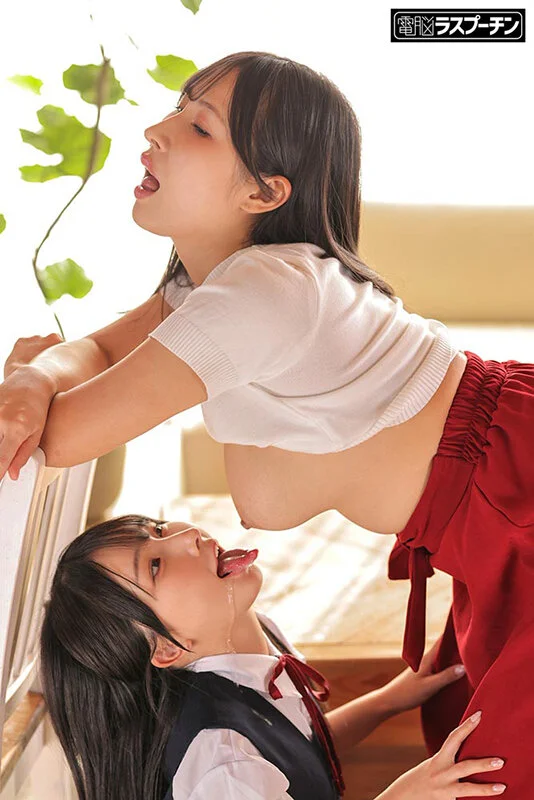 乳首舐めされる巨乳！