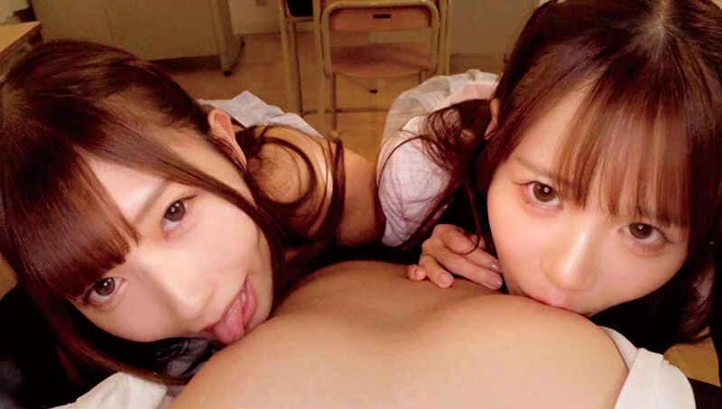 乳首舐め！