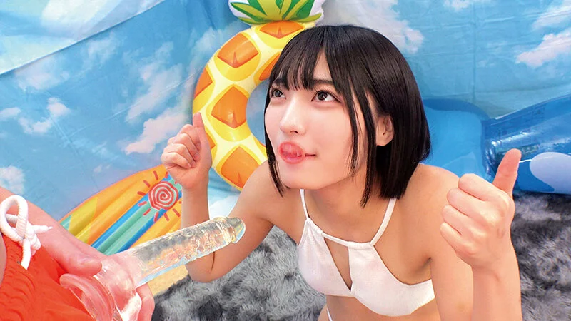 ゴムを咥えてるお姉さん！