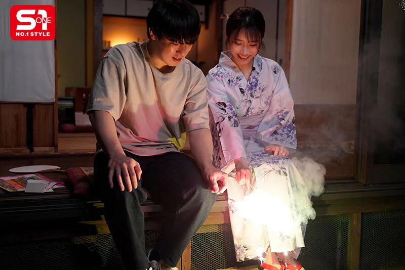 浴衣美人と花火！