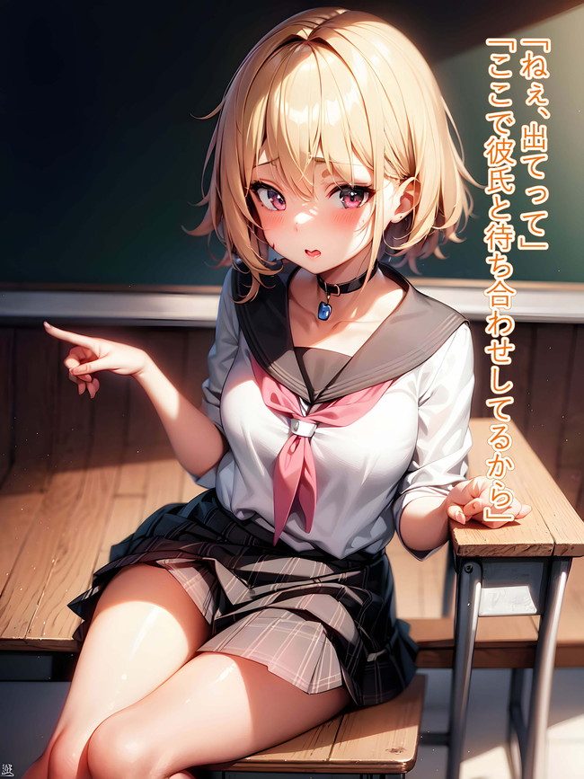 【CGエロ漫画】金髪の女子校生が生意気なこと言うからチンコでわからせてる最中のアへ顔がとってもエロい！ 02