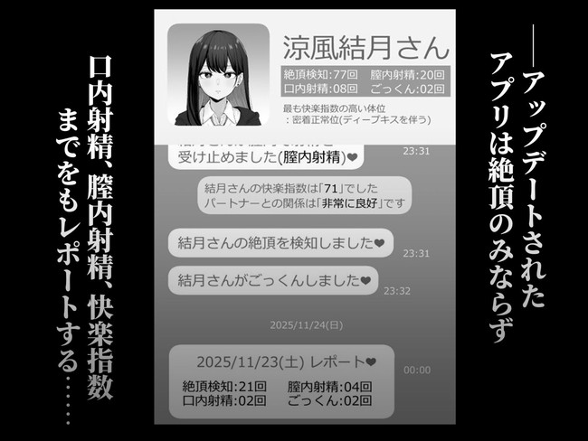 【エロ漫画】彼女が本当に感じているか確認するために入れた絶頂検知アプリは自分との時じゃなくＮＴＲ中にアラームが鳴りまくった… 02