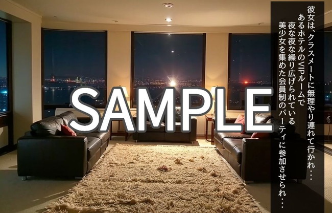 【AIエロ画像】AIで描かれた超リアルで可愛い美少女を順番に犯して会員制の金持ちの汚いおっさん達に拘束ぶっかけや飼いならしや放置プレイで快楽堕ちしてしていく！ 09