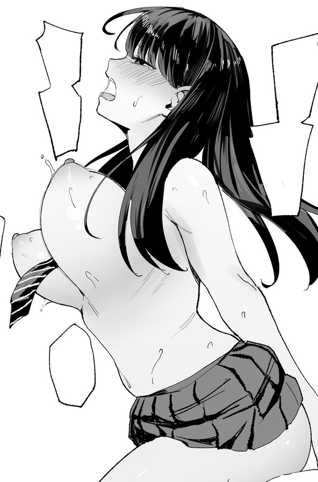 【エロ漫画】漫画を読んでる黒髪ロングギャルにクンニやセックスしても感じなかったのにある事をキッカケに喘ぎまくり…！？ 08