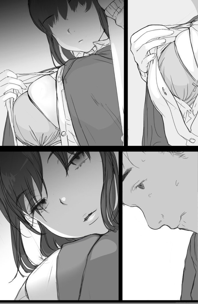 【エロ漫画】通勤電車の中であざといパンチラ見せつけるサキュバス系制服娘が次の日おっぱいまで見せつけて綺麗な乳首がチラリで我慢ならんぞ！ 10