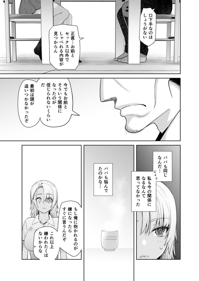【ギャルエロ漫画】セックスを擬似体験できるVRで1番嫌いな父親を選択したギャルが嫌なはずなのに感じてしまう！心配した父親がVRを外すとギャルは我慢できずに… 05