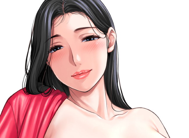 【エロ漫画】ロングヘアの艶やかな美熟女がパート中に見つけた若い男を豊満な身体で誘惑し童貞を奪う！ 02