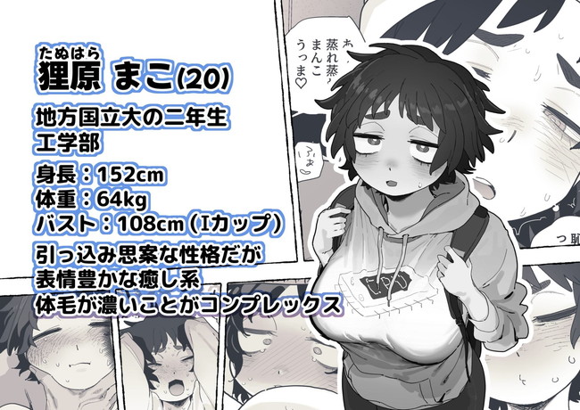 【エロ漫画】地味なムチムチ巨乳の狸顔の癒し系女子が経済学部の陽キャからナンパされて色んなセックスで感じまくる！ 02